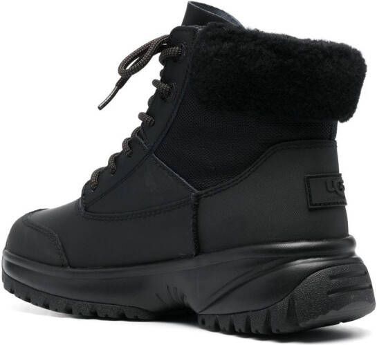 UGG Yose Fluff lace-up boots Black