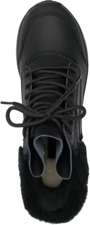 UGG Yose Fluff lace-up boots Black
