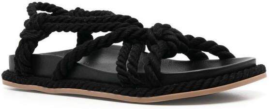 Ulla Johnson Suri twisted rope sandals Black