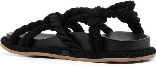 Ulla Johnson Suri twisted rope sandals Black