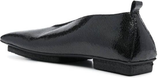 Uma Wang 15mm square-toe ballerina shoes Black