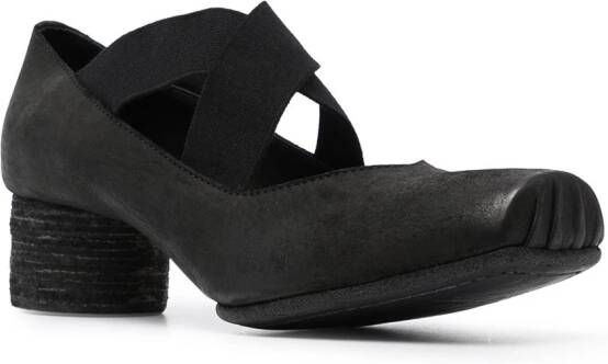 Uma Wang 25mm square-toe ballerina shoes Black