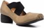 Uma Wang block-heel leather ballerina shoes Green - Thumbnail 2