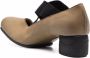 Uma Wang block-heel leather ballerina shoes Green - Thumbnail 3