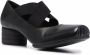 Uma Wang cross-strap square toe pumps Black - Thumbnail 2