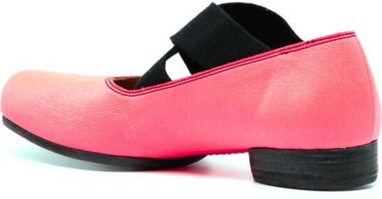 Uma Wang crossover-strap ballerina shoes Pink