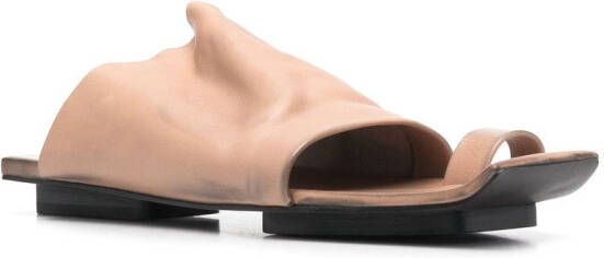 Uma Wang open-toe leather sandals Neutrals