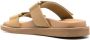 Uma Wang slip-on touch-strap sandals Brown - Thumbnail 3