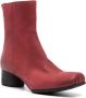 Uma Wang square-toe 40mm ankle boots Red - Thumbnail 2