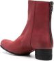 Uma Wang square-toe 40mm ankle boots Red - Thumbnail 3