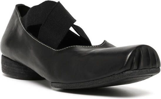 Uma Wang square-toe ballerina shoes Black