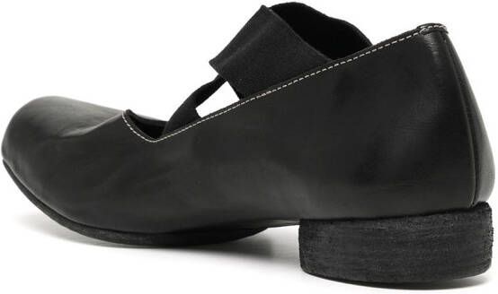 Uma Wang square-toe ballerina shoes Black