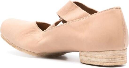 Uma Wang crossed strap ballerinas Neutrals