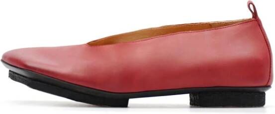 Uma Wang Stone Ballet leather ballerina shoes Red