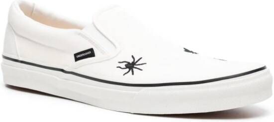 Undercover embroidered-detail slip-on sneakers White