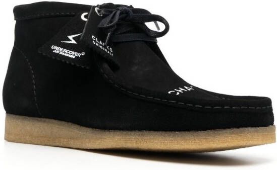 Undercover x Clarks Wallaby Chaos Balance ankle boots Black