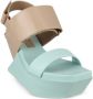 United Nude Delta Wedge leather sandals Blue - Thumbnail 2