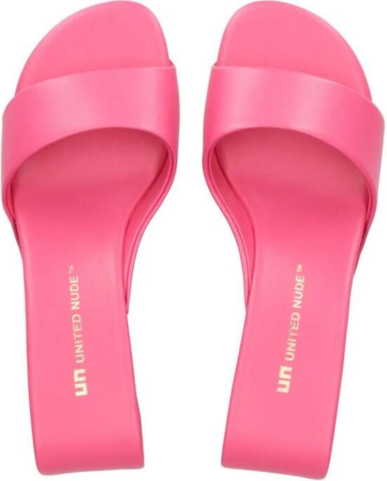 United Nude 65mm Mobius faux-leather sandals Pink