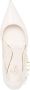 Valentino Garavani 100mm Tan-Go leather pumps White - Thumbnail 4