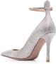 Valentino Garavani 105mm rhinestone-embellished heels Silver - Thumbnail 3
