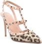 Valentino Garavani 105mm Rockstud leopard pumps Neutrals - Thumbnail 2