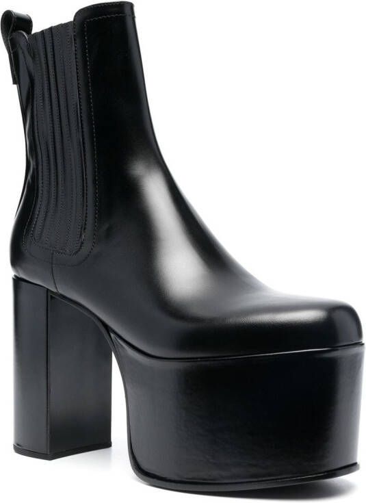 Valentino Garavani 130mm leather ankle boots Black