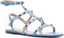 Valentino Garavani 15mm Rockstud-embellished open-toe sandals Blue - Thumbnail 2