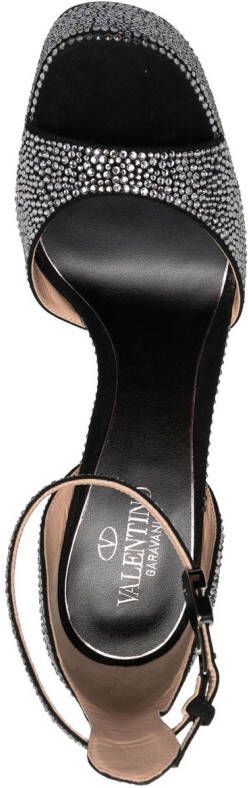 Valentino Garavani 170mm crystal-embellished platform sandals Black