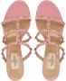 Valentino Garavani Rockstud 60mm slide sandals Pink - Thumbnail 4