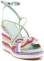 Valentino Garavani braided-strap wedge sandals Multicolour - Thumbnail 2