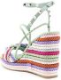 Valentino Garavani braided-strap wedge sandals Multicolour - Thumbnail 3