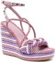 Valentino Garavani braided-strap wedge sandals Pink - Thumbnail 2