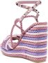 Valentino Garavani braided-strap wedge sandals Pink - Thumbnail 3
