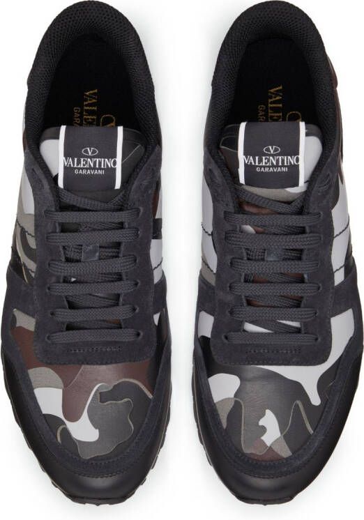Valentino Garavani Camouflage Rockrunner low-top sneakers Black