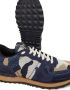 Valentino Garavani Camouflage Rockrunner low-top sneakers Blue - Thumbnail 5