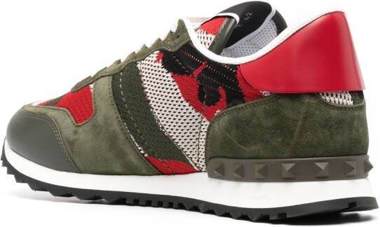 Valentino Garavani Camouflage Rockrunner low-top sneakers Green