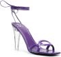 Valentino Garavani Chain 1967 110mm leather sandals Purple - Thumbnail 2