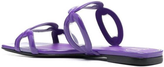 Valentino Garavani Chain 1967 flat sandals Purple