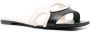 Valentino Garavani Chain 1967 leather flat sandals White - Thumbnail 2