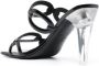 Valentino Garavani Chain transparent-heel sandals Black - Thumbnail 3