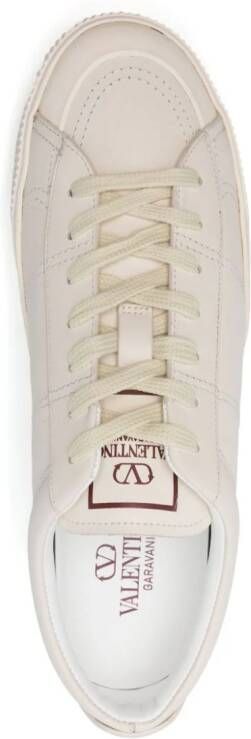 Valentino Garavani Cityplanet leather sneakers White