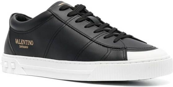 Valentino Garavani Cityplanet low-top leather sneakers Black