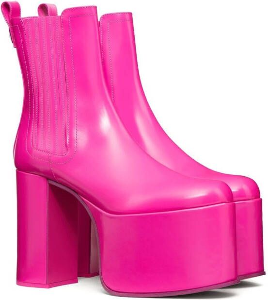 Valentino Garavani Club platform ankle boots Pink