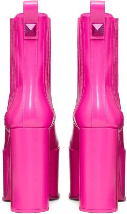 Valentino Garavani Club platform ankle boots Pink