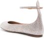 Valentino Garavani crystal-embellished leather ballerina shoes Silver - Thumbnail 3