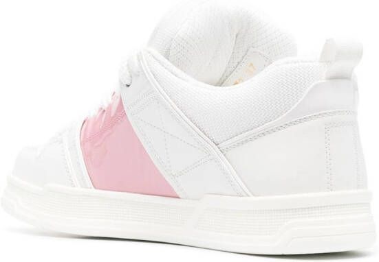 Valentino Garavani embossed-logo leather sneakers White