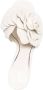 Valentino Garavani floral appliqué leather mules White - Thumbnail 4