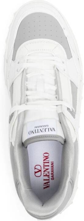 Valentino Garavani Freedots panelled Rockstud-detail sneakers White