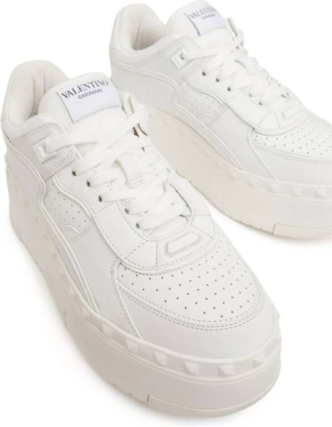 Valentino Garavani Freedots XL leather sneakers White