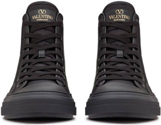 Valentino Garavani high-top lace-up sneakers Black